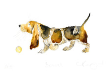 Load image into Gallery viewer, Bennet Basset Hound – A5 Giclée Print (Limited Edition)