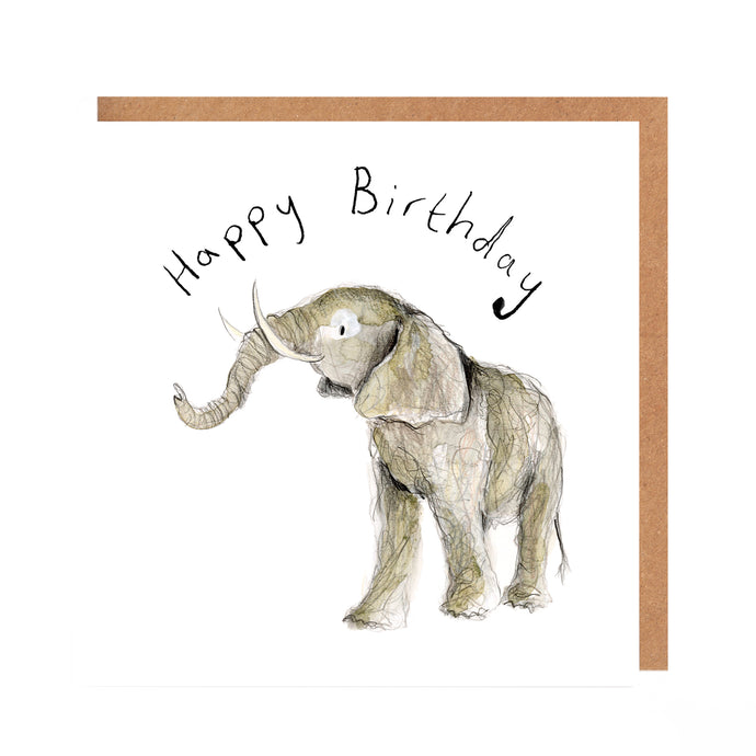 Valerie Elephant Birthday Card