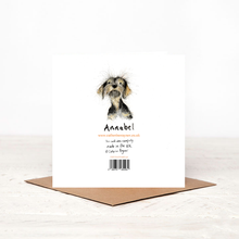 Load image into Gallery viewer, Annabel Dachshund Dog Card Blank