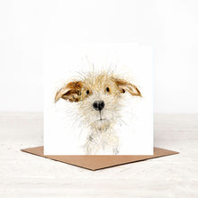 Load image into Gallery viewer, Card with a dog illustration on a white background