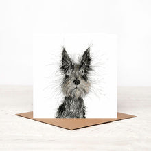 Load image into Gallery viewer, Card with a dog illustration on a white background