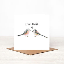Load image into Gallery viewer, Delyth and Indigo Love Birds Card