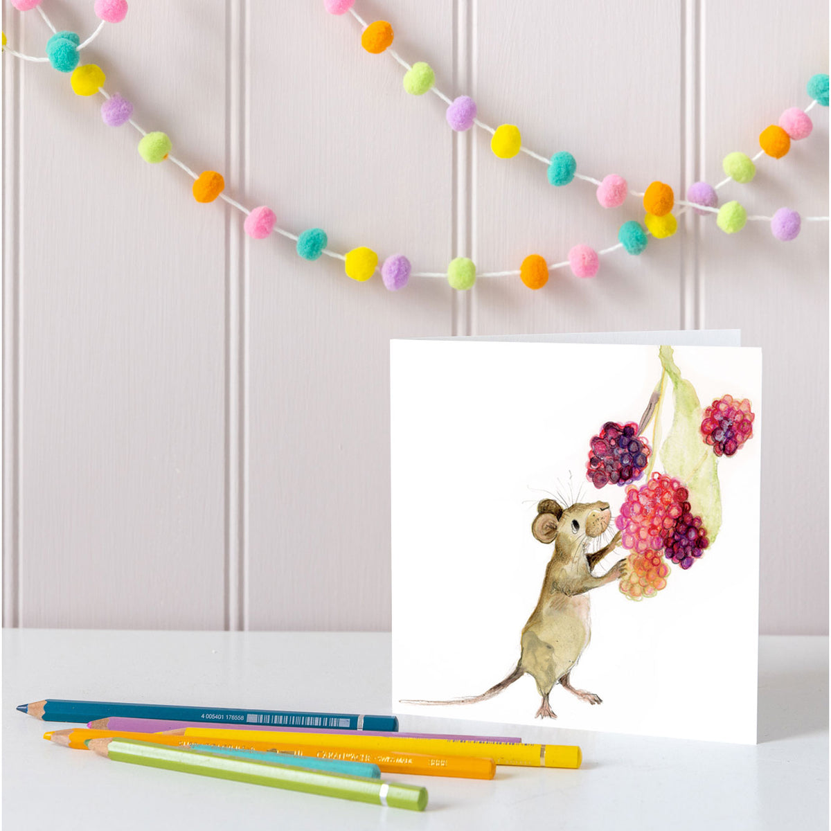 Eliza and the Raspberries Field Mouse Card – Catherine Rayner