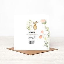 Load image into Gallery viewer, Florette Bunny Happy Birthday Card