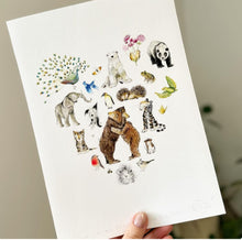 Load image into Gallery viewer, &#39;Love for All Creatures Great &amp; Small&#39; A4 print