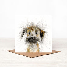 Load image into Gallery viewer, Card with a dog illustration on a white background