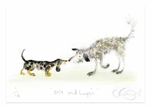 Load image into Gallery viewer, &#39;Otto and Lupin&#39; A5 Print from Otto The TOP Dog!