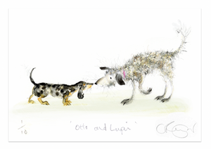 'Otto and Lupin' A5 Print from Otto The TOP Dog!