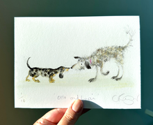 Load image into Gallery viewer, &#39;Otto and Lupin&#39; A5 Print from Otto The TOP Dog!