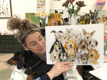 Load image into Gallery viewer, 'School Photo' - Limited Edition Giclée Print for International Dog Day