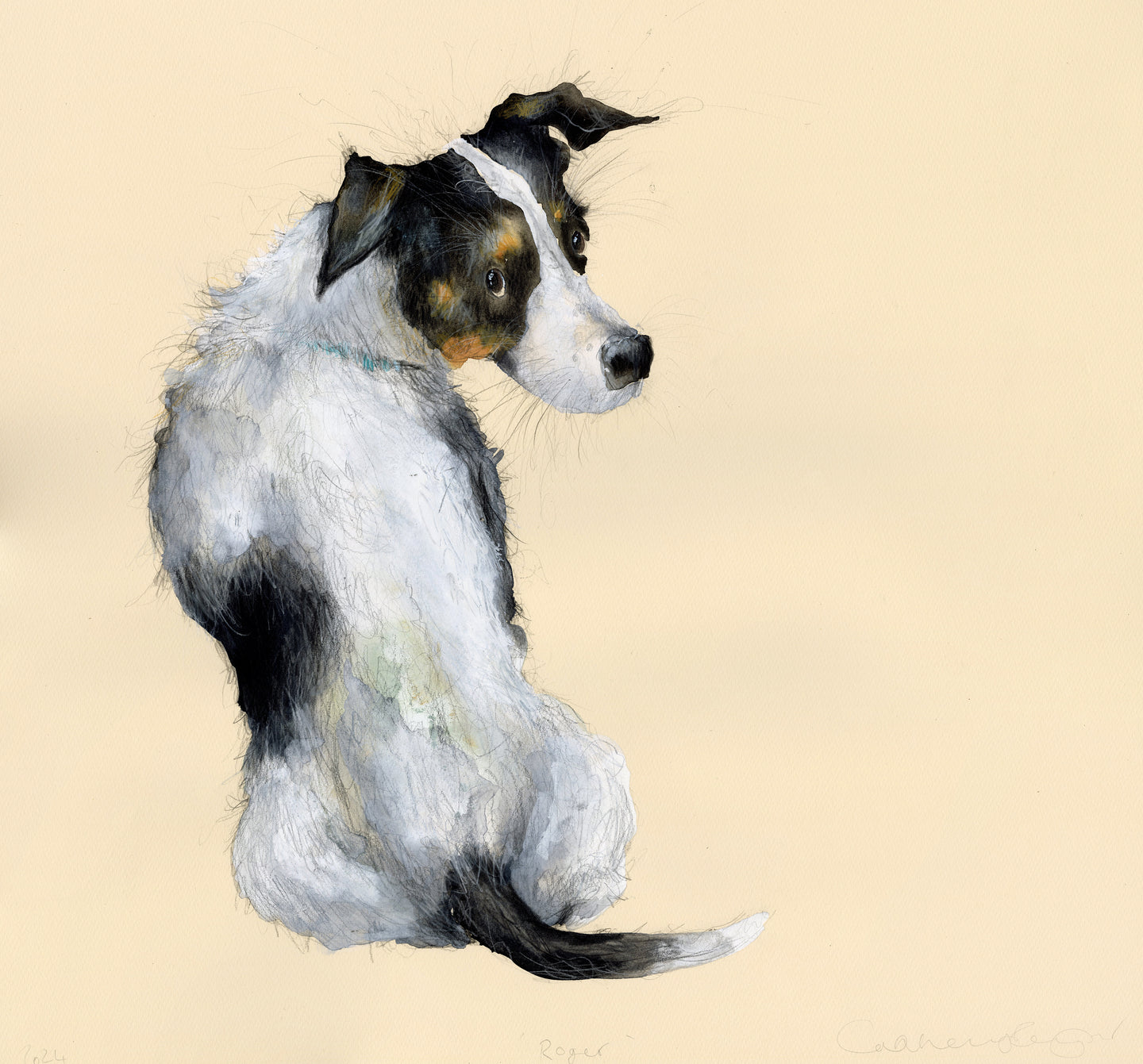 'Roger' (Jack Russel original painting - framed)