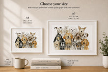 Load image into Gallery viewer, 'School Photo' - Limited Edition Giclée Print for International Dog Day