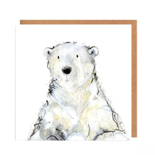 Load image into Gallery viewer, Five Bears Polar Bear Card - &#39;Stuck Bear&#39;