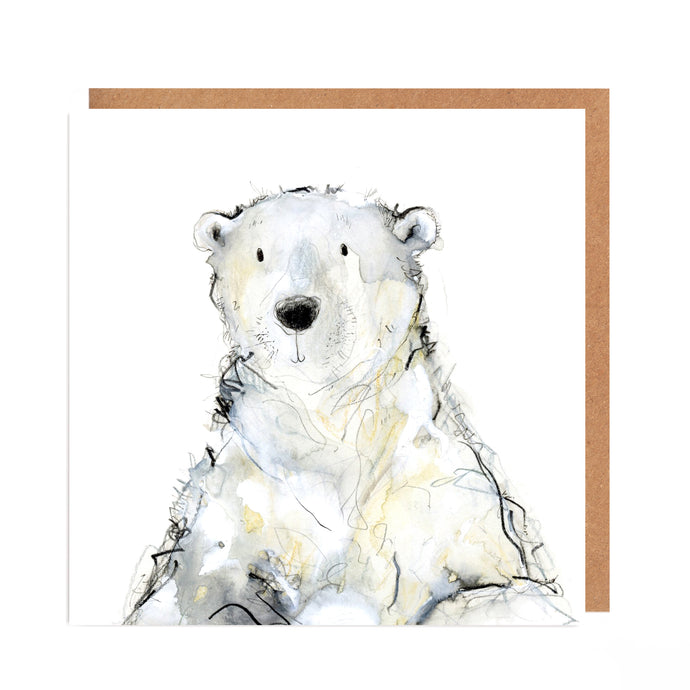 Five Bears Polar Bear Card - 'Stuck Bear'