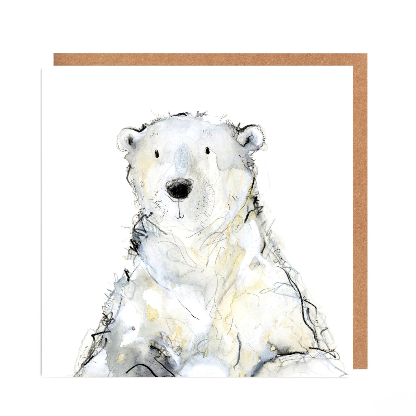 Polar Bear Five Bears Card - 'Stuck Bear'