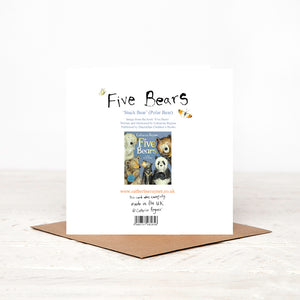 Polar Bear Five Bears Card - 'Stuck Bear'