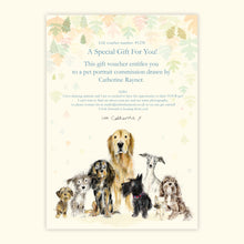 Load image into Gallery viewer, Pet Portrait Gift Voucher