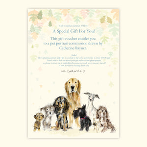 Pet Portrait Gift Voucher