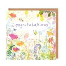 Load image into Gallery viewer, 'Congratulations' floral Card