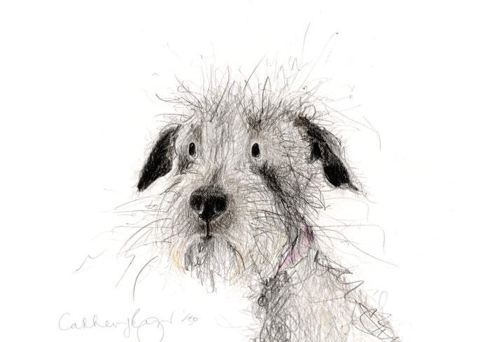 'Kit' A5 dog print