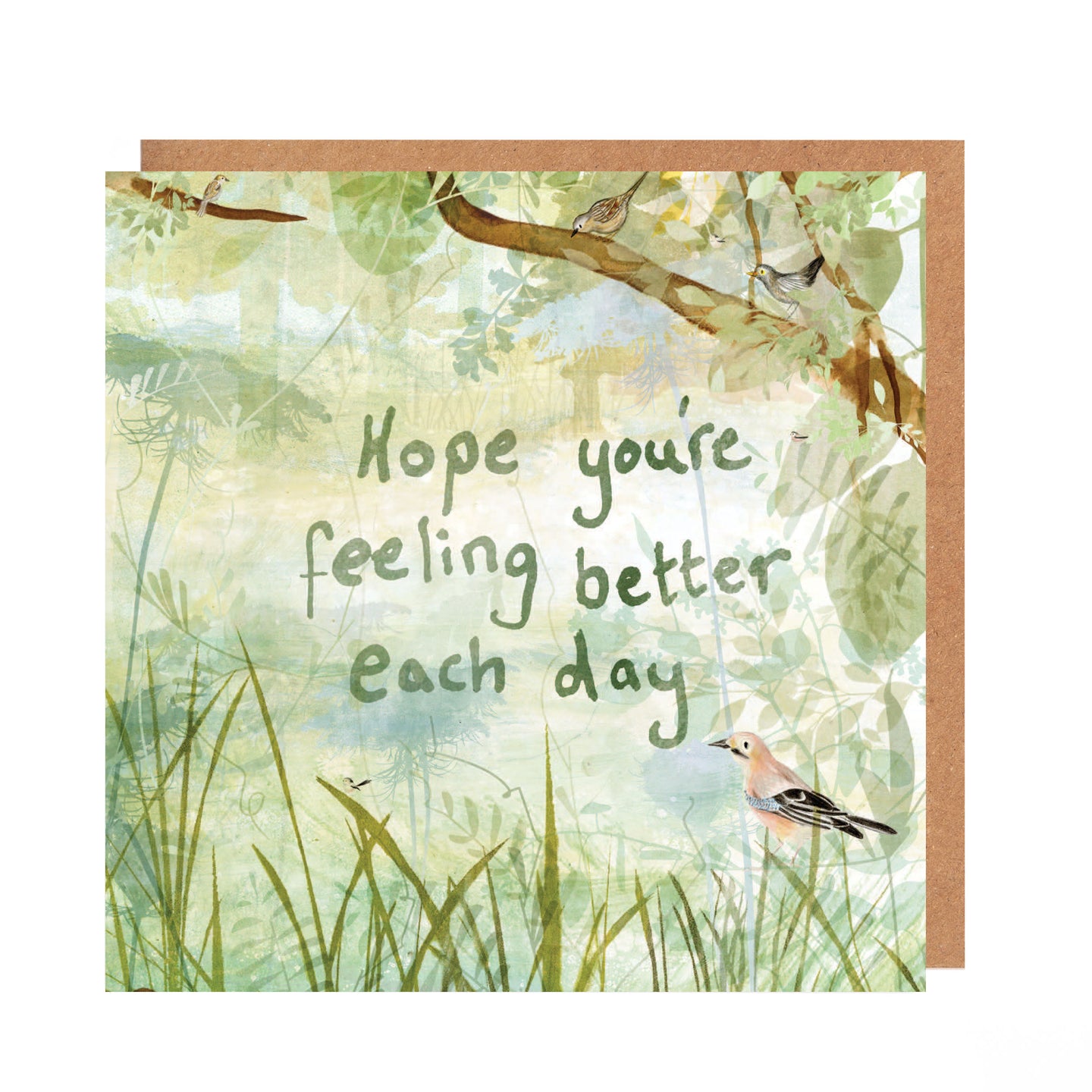 Hope you're feeling better each day blank card - Catherine Rayner