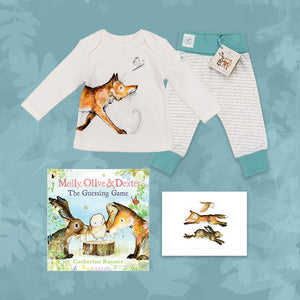 Limited Edition Snuggle Bundle - Book, Print and Matching PJ Baby Gift Set - Dexter Fox