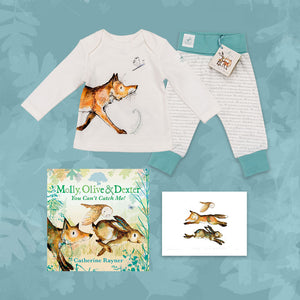 Limited Edition Snuggle Bundle - Book, Print and Matching PJ Baby Gift Set - Dexter Fox