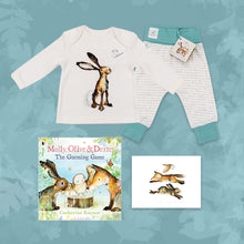 Load image into Gallery viewer, Limited Edition Snuggle Bundle - Book, Print and Matching PJ Baby Gift Set - Molly Hare