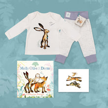 Load image into Gallery viewer, Limited Edition Snuggle Bundle - Book, Print and Matching PJ Baby Gift Set - Molly Hare