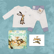 Load image into Gallery viewer, Limited Edition Snuggle Bundle - Book, Print and Matching PJ Baby Gift Set - Molly Hare