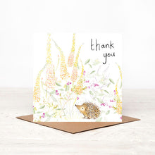 Load image into Gallery viewer, Norbert Hedgehog Thank You Card