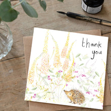 Load image into Gallery viewer, Norbert Hedgehog Thank You Card