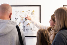 Load image into Gallery viewer, &quot;Parker and Friends&quot; – Original Framed Watercolour &amp; Ink Painting