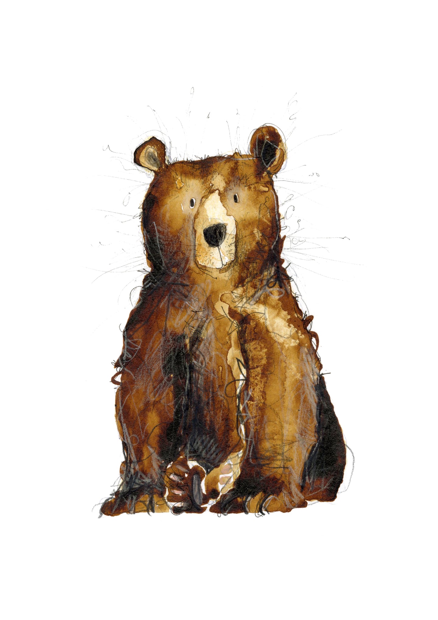 Alastair the Bear A5 Print