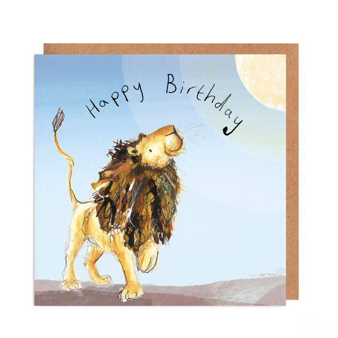 Arlo the Lion Sunshine Birthday Card
