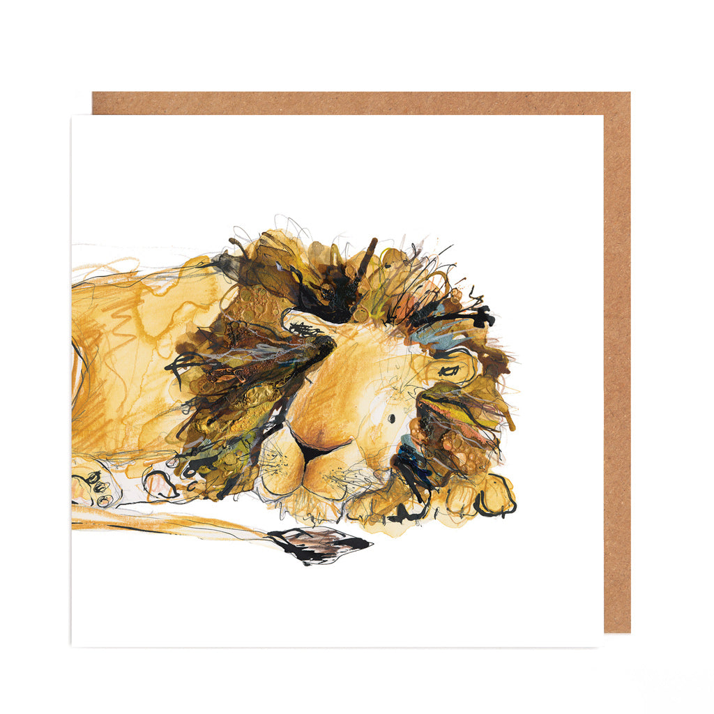 Arlo Lion Card Blank