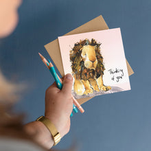 Load image into Gallery viewer, Arlo the Lion Thinking of you Card