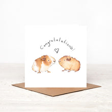 Load image into Gallery viewer, Wedding and Engagement Card - Guinea Pigs - Carri and Gary