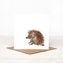 Load image into Gallery viewer, Evelyn Hedgehog Card Blank