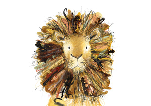 Gerry the Lion A5 Print