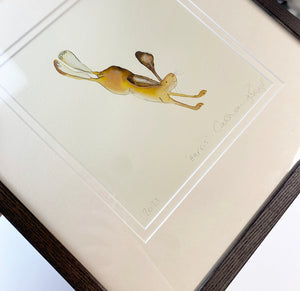 'Harris' (framed hare original painting)