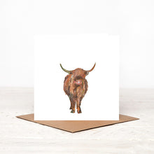 Load image into Gallery viewer, Magnus Highland Cow Card Blank