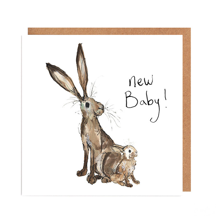 New Baby Hare card - Molly & Meredith