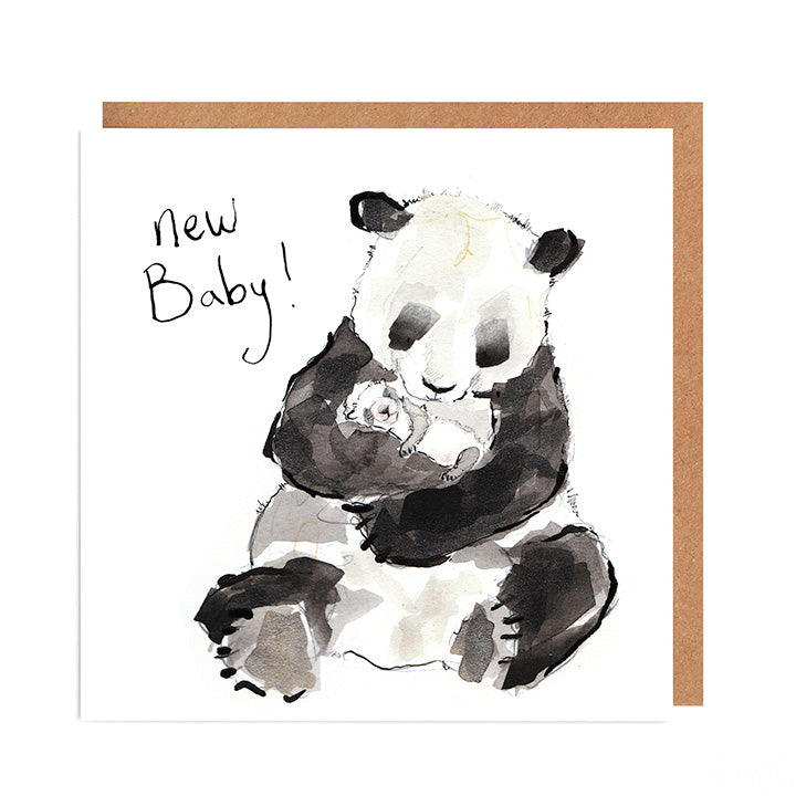 Mona & Jasmine New Baby Panda Card