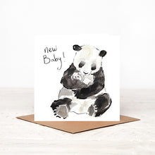 Load image into Gallery viewer, Mona &amp; Jasmine New Baby Panda Card