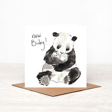 Load image into Gallery viewer, New Baby Panda card - Mona &amp; Jasmine