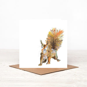 Moses Red Squirrel Card Blank