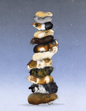 Load image into Gallery viewer, Guinea Pig Print- &#39;The Tower of Guineas&#39;
