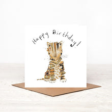 Load image into Gallery viewer, Posy Kitten Birthday Card