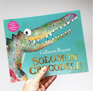 Solomon Crocodile Print - 'Solomon and the Frogs!'